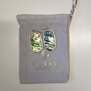 Kendra Scott Danielle Earrings | Abalone, Gold | Dust Bag Included